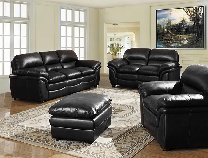 Fernando Bonded Leather Two Seater Sofa